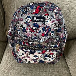 Tokidoki small clear backpack. New with tags. Boston Redsox